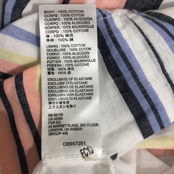 Free People Lilah Pleated Tube Striped Midi Dress XS NWT - Picture 12 of 15